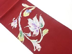 リサイクル　綴れ花模様織出し名古屋帯